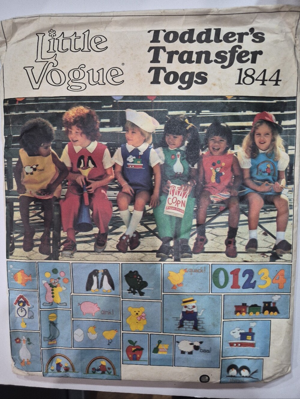 New Vintage Little Vogue Toddler's Transfer Togs Jumper, Jumpsuit, Blouse, Shirt